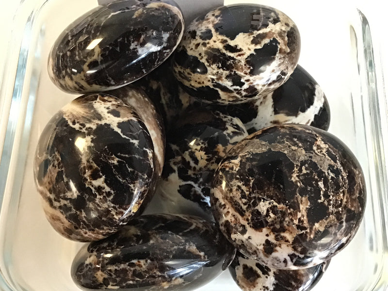 Black Opal Palm Stone