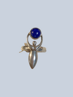 Lapis Lazuli Sterling Silver Rings (Size 6)