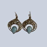 Larimar Sterling Silver Earrings