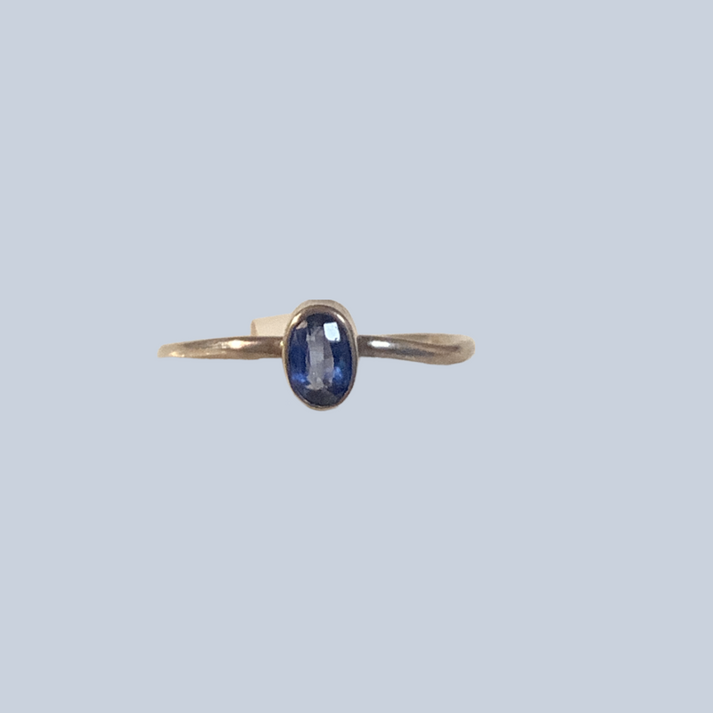 Blue Kyanite Sterling Silver Ring (sizes 4 -10)