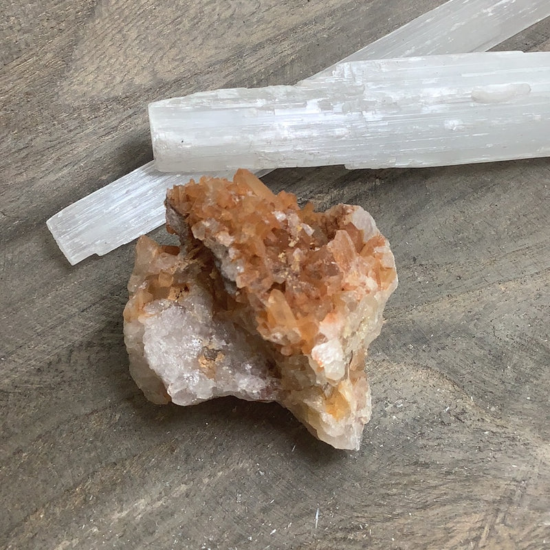 Tangerine Quartz Pieces