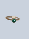 Malachite Sterling Silver Rings (Sizes 4-7)