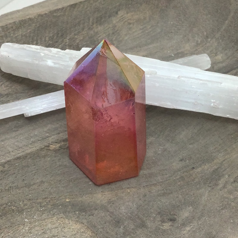 Sunset Aura Quartz Specimen