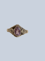 Amethyst Sterling Silver Rings (Sizes 4 & 5)