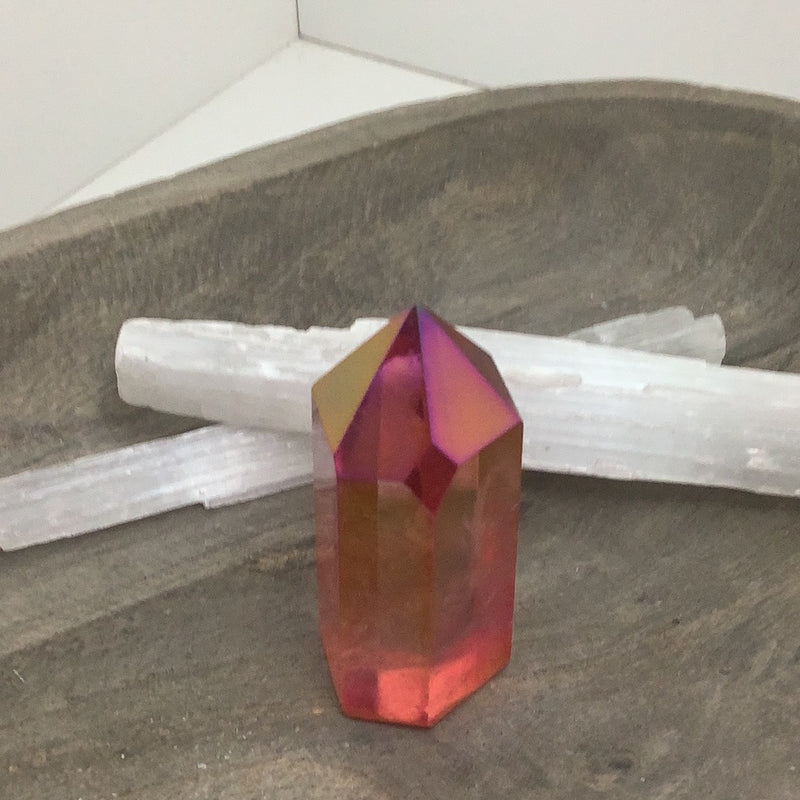 Sunset Aura Quartz Specimen
