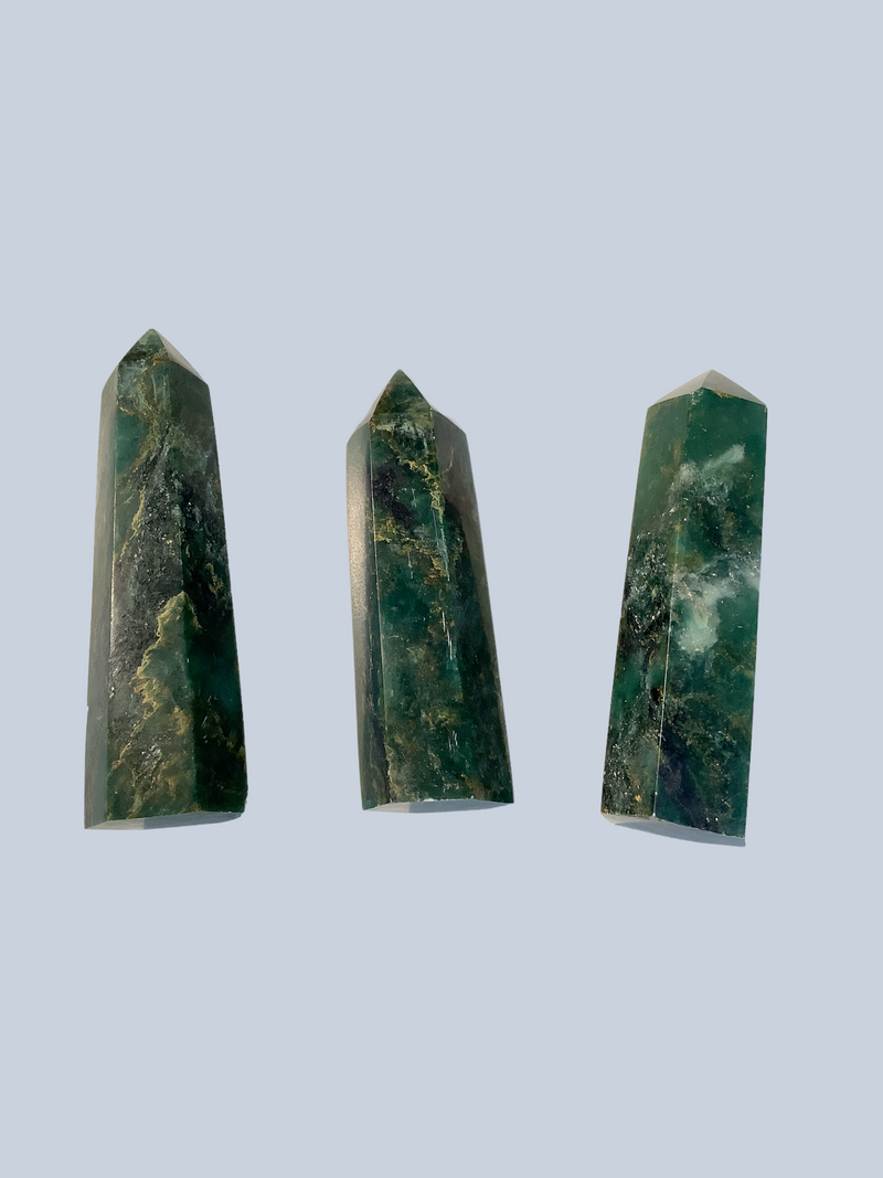 Emerald Obelisk 3 “ - 3.5”