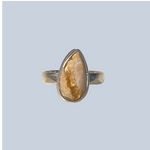 Fire Opal Sterling Silver Rings (Size 8-10)