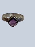 Amethyst Sterling Silver Rings (Sizes 9 - 10)