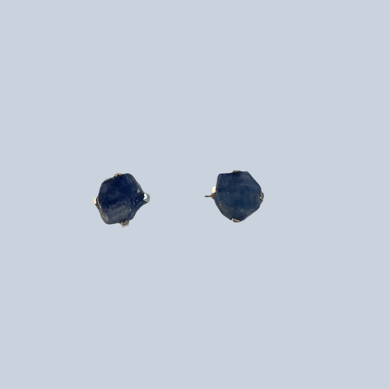 Kyanite sterling silver studs