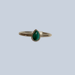 Malachite Sterling Silver Rings (Sizes 8-10)
