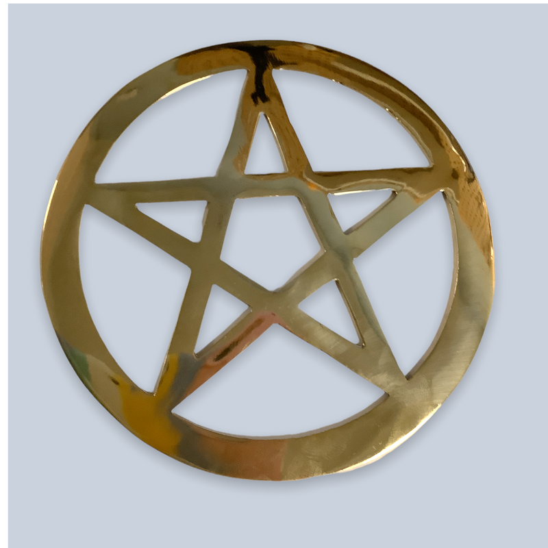 Large Brass Pentacle