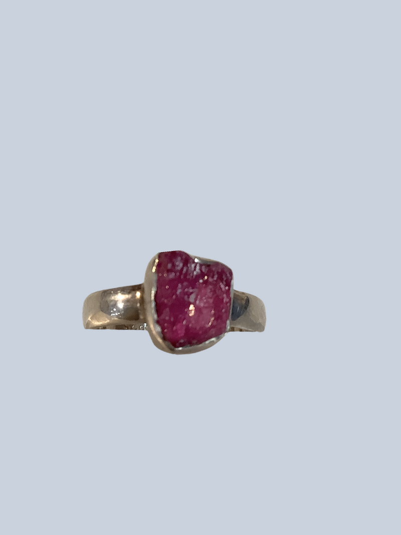 Ruby Sterling Silver Rings Sizes(4-10)