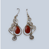 Carnelian sterling earrings