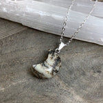 Crescent Moon Stone Pendant