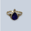 Sapphire Sterling Silver Rings ( 8- 10)