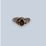 Smokey Quartz Sterling Silver Rings (Size 9-10)