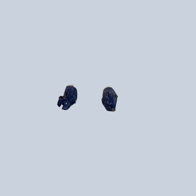 Kyanite sterling silver studs