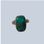 Chrysocolla Sterling Silver Rings (size 4-10)