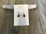 Black onyx sterling silver earrings