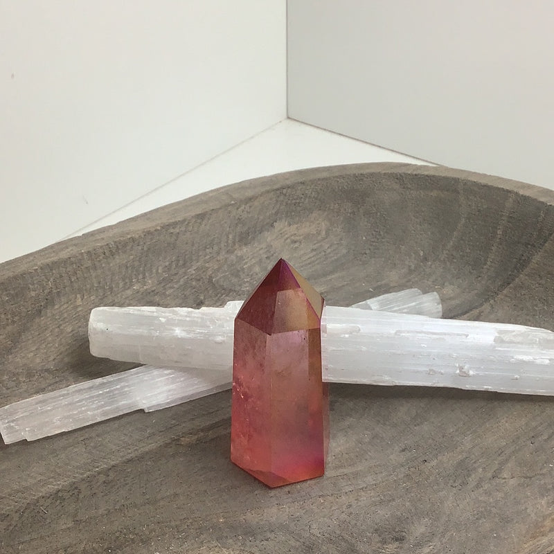 Sunset Aura Quartz Specimen