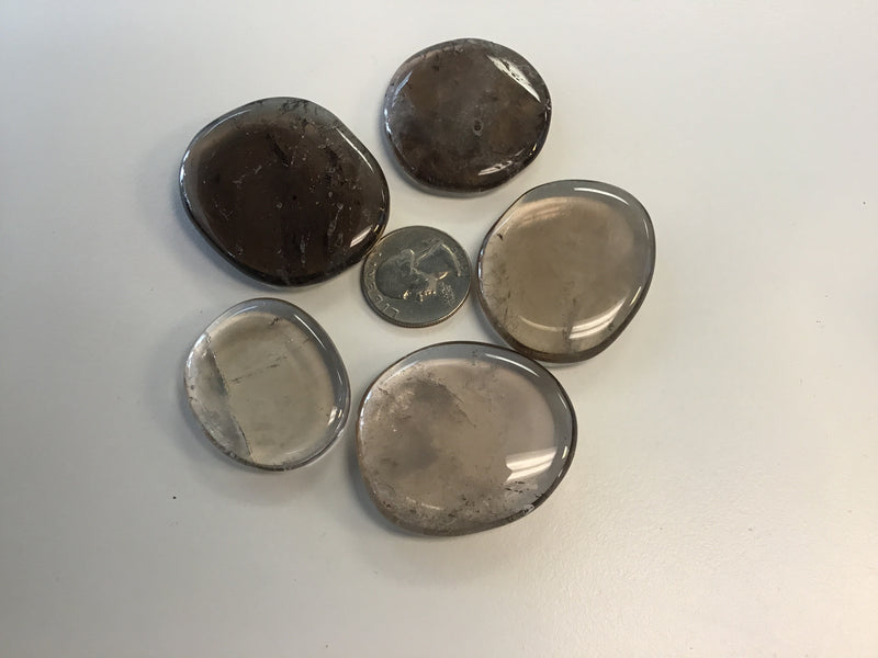 Smokey Quartz Palm Stone