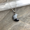 Crescent Moon Stone Pendant