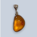 Amber Sterling Silver Pendants