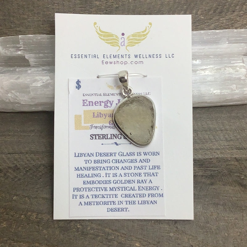 Libyan Desert Glass Sterling Silver Jewelry