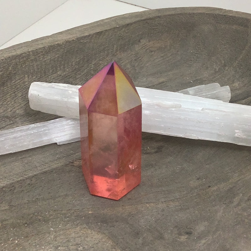 Sunset Aura Quartz Specimen