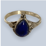 Lapis lazuli Sterling Silver Rings (Size 10-10.5)