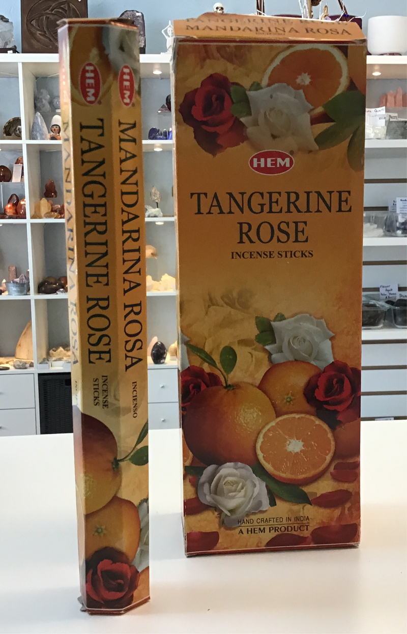 Hem Tangerine Rose Incense Sticks