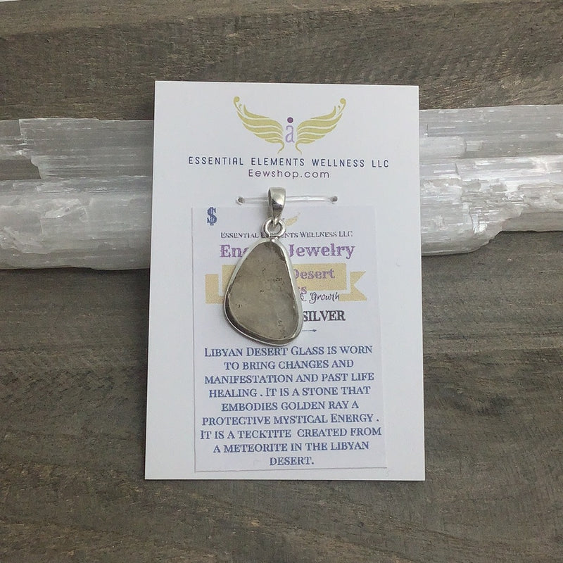 Libyan Desert Glass Sterling Silver Jewelry