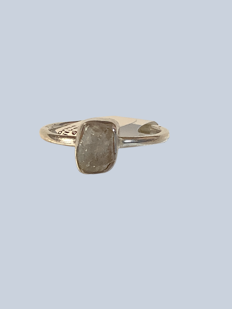 Labradorite Sterling Silver Rings (Sizes 6-6.5)
