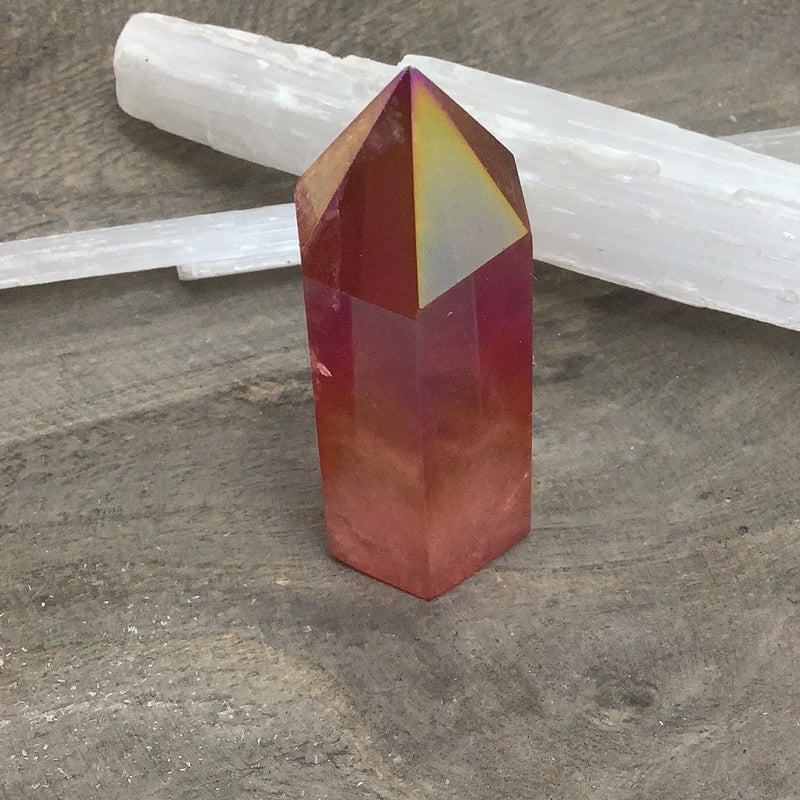 Sunset Aura Quartz Specimen