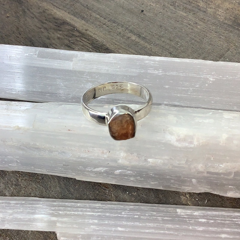 Sunstone Sterling Silver Rings (Size 4-9)