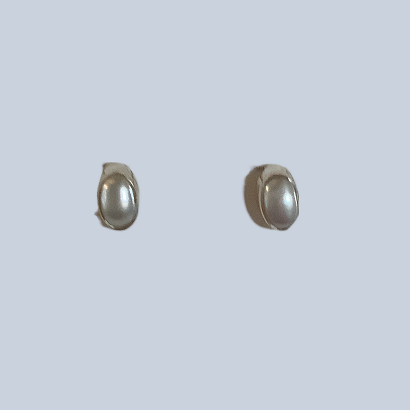 Pearl Sterling Silver Studs