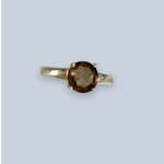 Smokey Quartz Sterling Silver Rings (Size 9-10)
