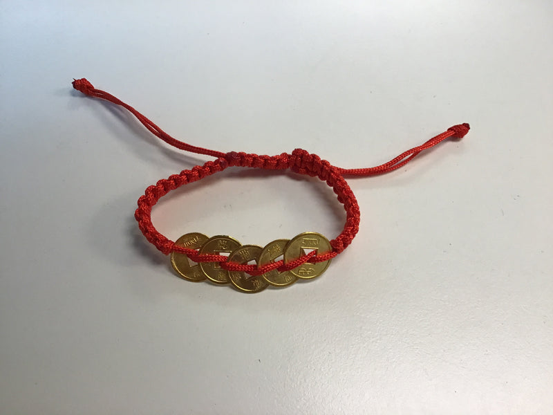 Chinese coins bracelet