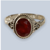 Garnet Sterling Silver Rings (Sizes 9-11)