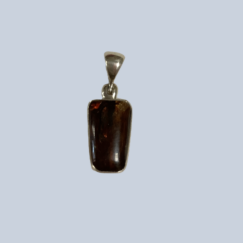 Ammolite Sterling Silver Pendants