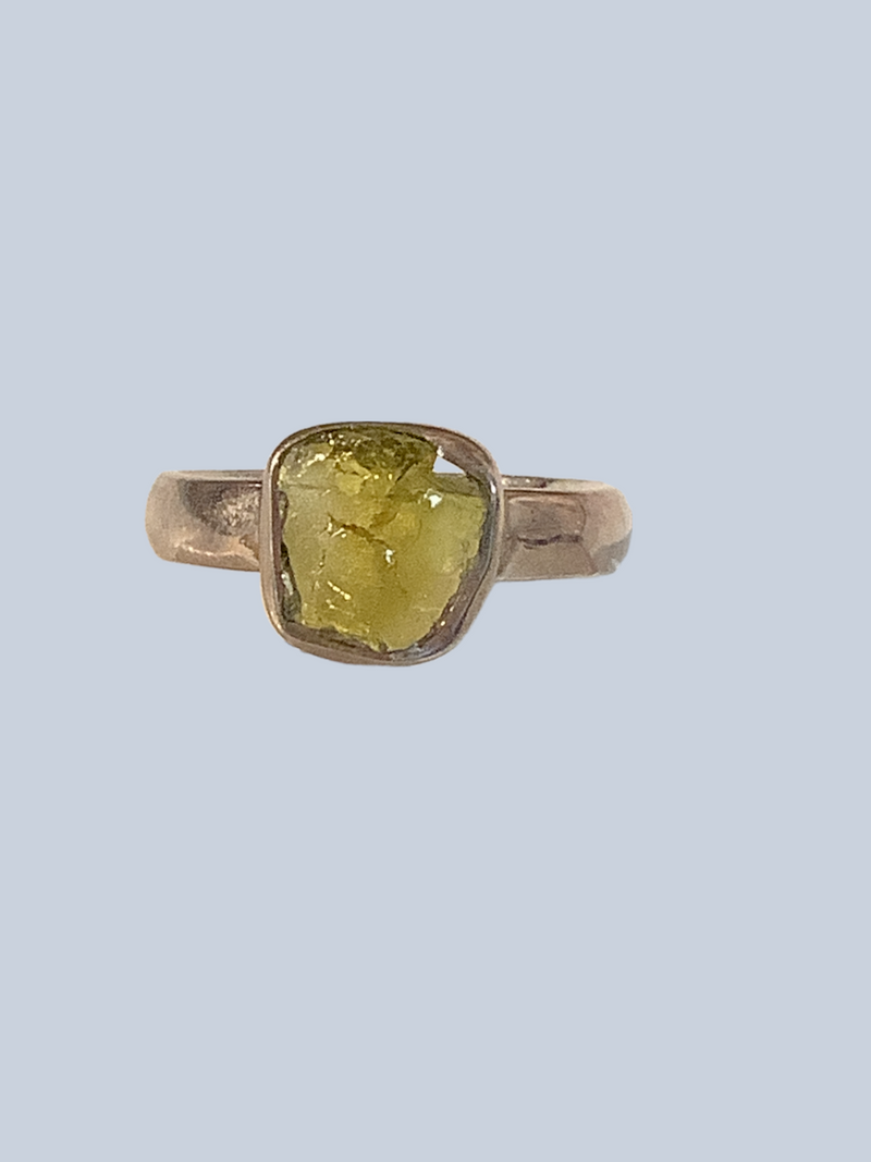 Tourmaline Sterling Silver Rings (Sizes 4-6.5)