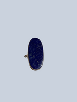 Lapis Lazuli Sterling Silver Rings (Size 4-5)