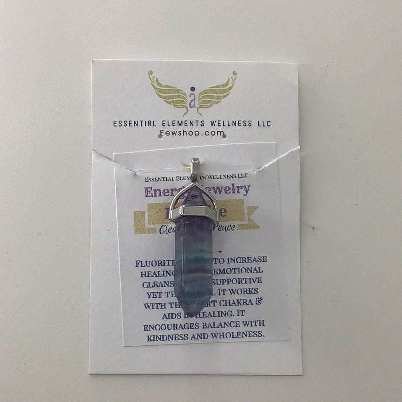Fluorite Sterling Silver Pendant