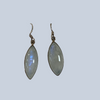 Green Moonstone Sterling Silver Earrings