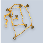 Brass Bells on Cord