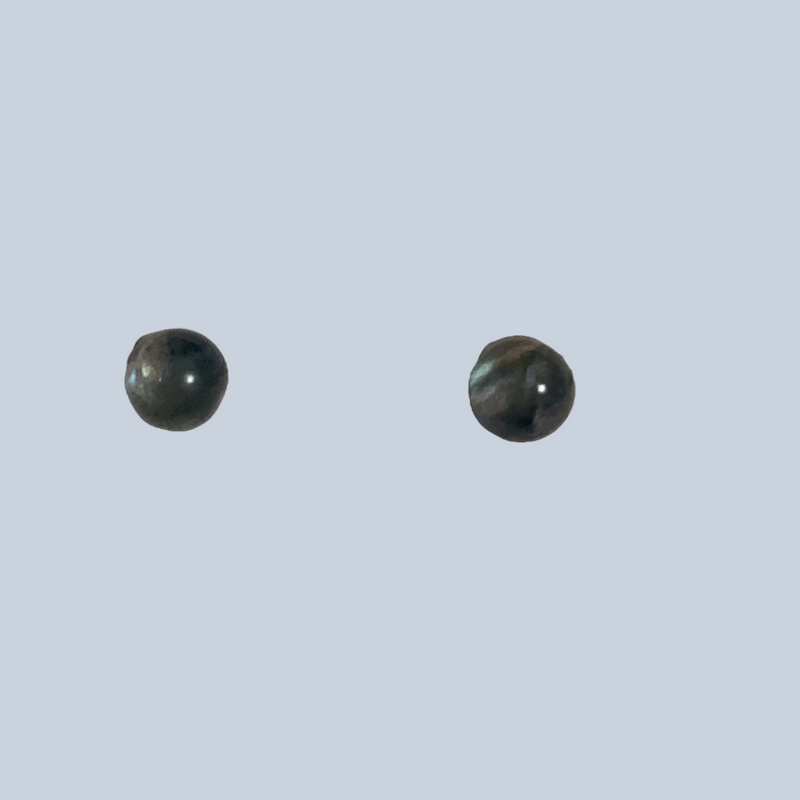 Labradorite Sterling Silver Studs