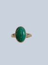 Malachite Sterling Silver Rings (Sizes 4-7)