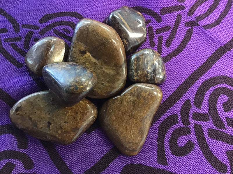 Bronzite & Axinite Stones