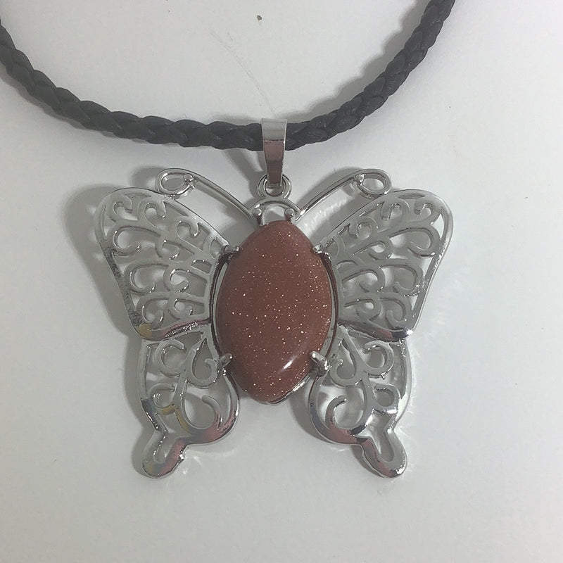 Crystal Butterfly Pendant