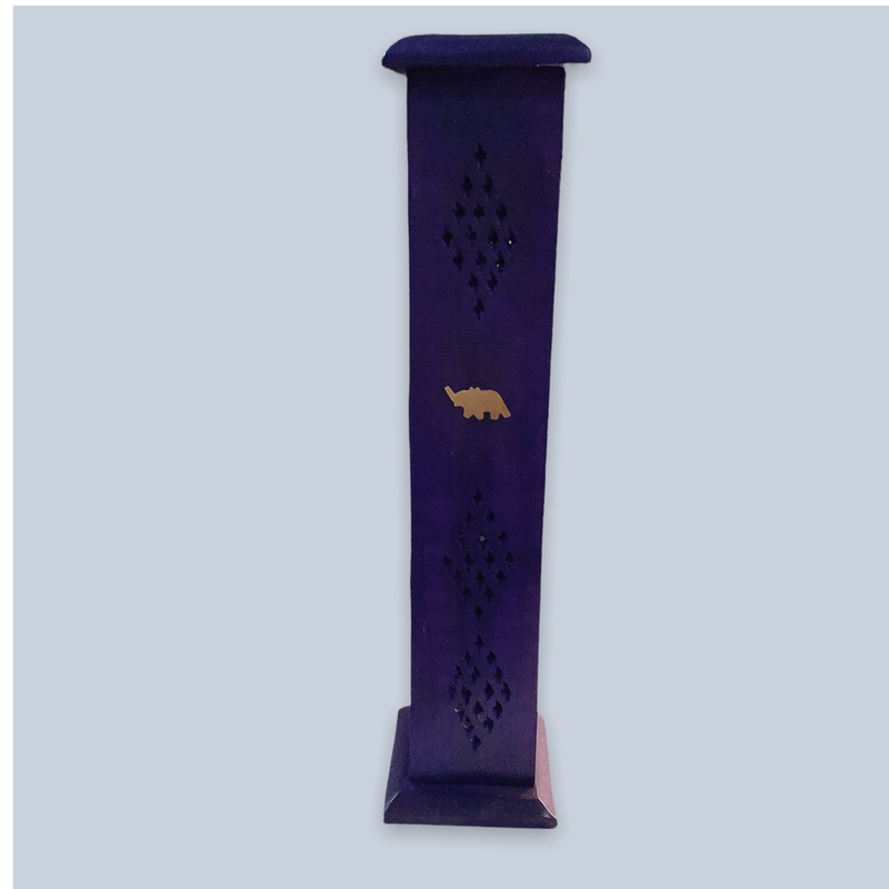 Incense Tower, Natural Wood 12 inches tall